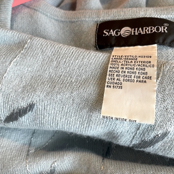 Super soft Sweater fine Gauge Embroidered tunic Blue - Picture 7 of 7